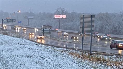 Slick roads north of St. Louis, blustery conditions throughout the day